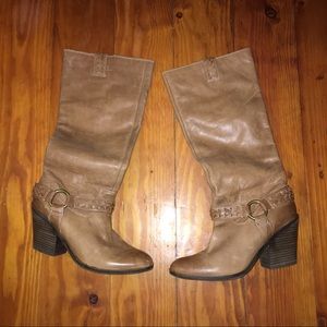 Lucky Brand Western Style Leather Boots